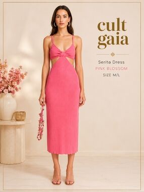 NWT Cult Gaia Serita Dress – Pink Blossom – Size L (Fits M/L)